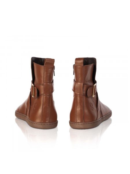 SHAPEN DIVINE Brown | Dámské barefoot kotníkové boty