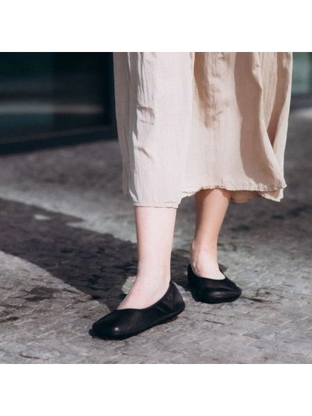 Barefoot Baleríny GROUNDIES® Lily 3.0 Černé