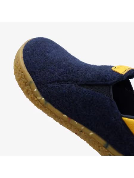 Dětské Barefoot Přezůvky GROUNDIES® Uppsala Modro Žluté