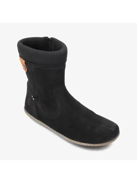 Dámské Barefoot Zateplené Boty GROUNDIES® ICELAND Černé