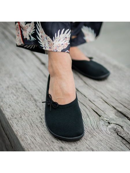LEGUANO LADY LOOP Black | Dámské barefoot baleríny