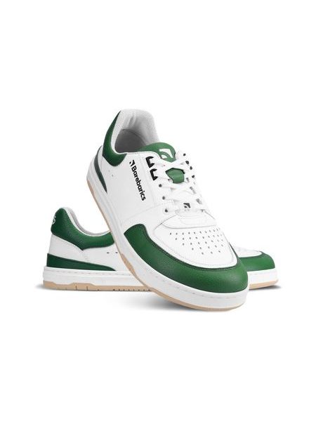 Adidași barefoot Barebarics Wave albi cu verde închis
