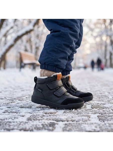 Dětské Barefoot zimní zateplené boty RAYVE TALINN 3.0 černé