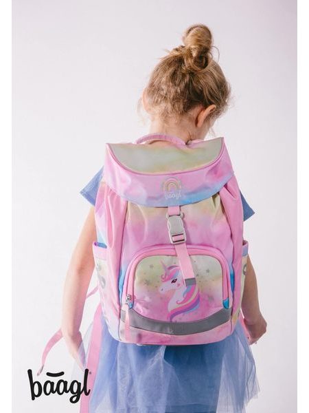BAAGL Školní batoh Airy Rainbow Unicorn