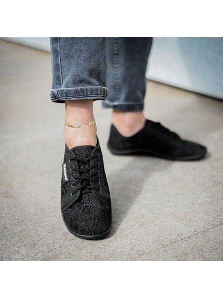 LEGUANO AMALFI Black | Dámské barefoot tenisky