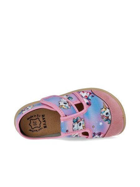 Gyerek Barefoot Papucs RAYVE JOY Blue Unicorn