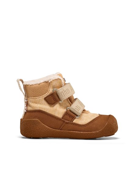 AFFENZAHN PREWALKER MIDBOOT VEGAN SNUGGY Affenzahn Brown | Dětské první barefoot zateplené botičky