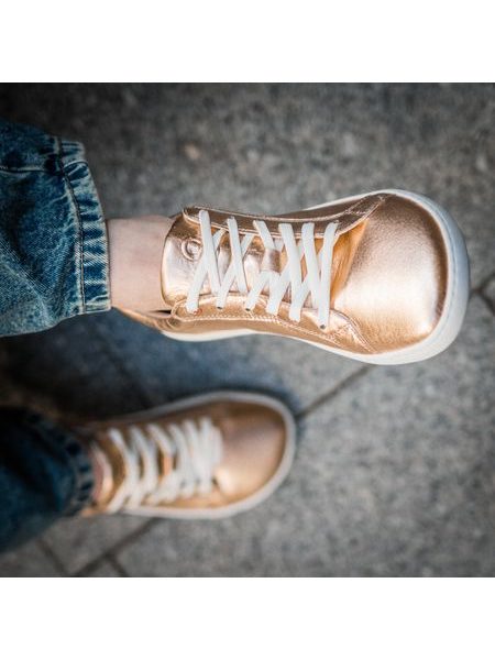 SHAPEN TENISKY FEELIN Uni Rose Gold Leather | Dámské barefoot tenisky