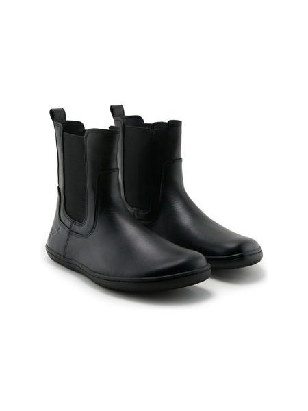 Damen-Barfuß-Chelsea-Stiefeletten ANGLES ORION Schwarz glatt