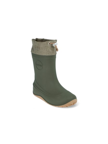 RAYVE MONSOON COVER WINTER Khaki | Dětské zateplené barefoot holínky