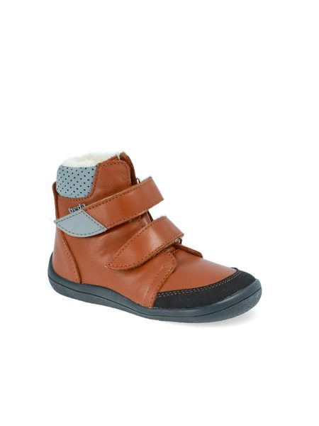 BEDA ZIMNÍ VYŠŠÍ BRUNO Brown - užší kotník | Dětské zimní zateplené barefoot boty 7