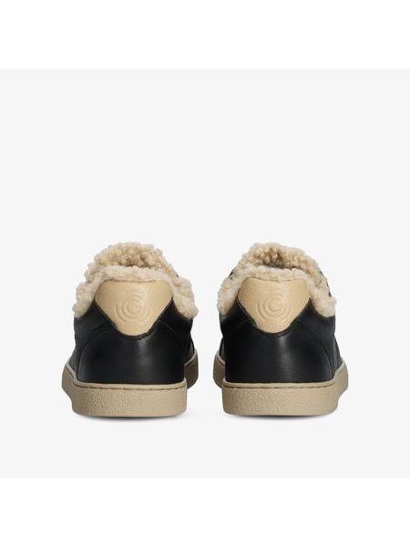 Dámské zateplené Barefoot Tenisky GROUNDIES® Universe Teddy Černé