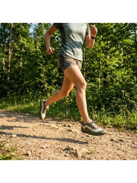 Barefoot Outdoorové Boty GROUNDIES® All Terrain Low 2.0 Zeleno Oranžové