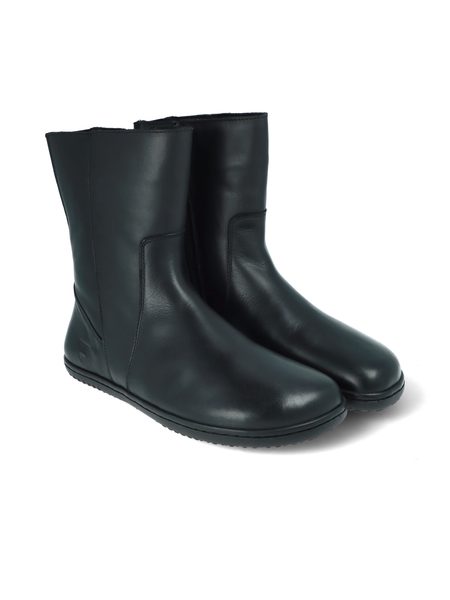 Dámské Barefoot Zateplené polokozačky ANGLES DAFNE 2.0 černé