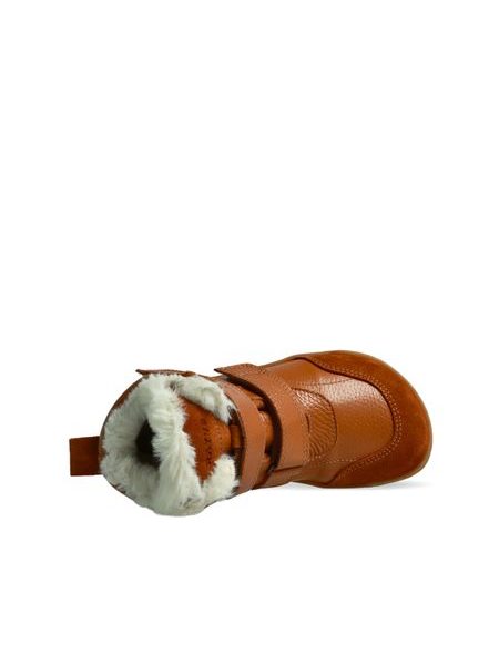 Kinder-Barfußschuhe RAYVE LAHTI braun cognac gefüttert für den Winter