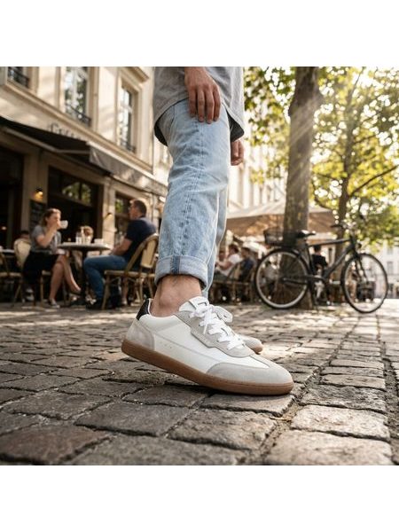 ANGLES HELIOS White/Black | Barefoot tenisky