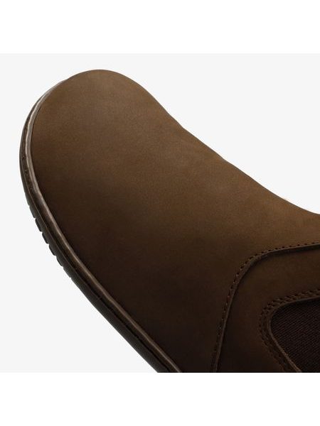 Dámské Barefoot+ Zateplené Chelsea GROUNDIES CAMDEN Čokoládové