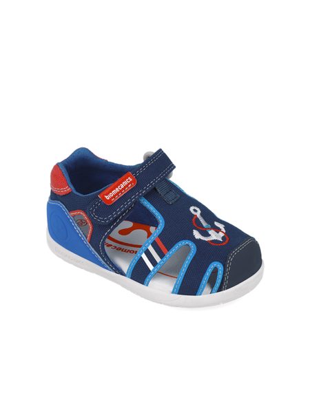 BIOMECANICS SANDÁLY WIDER CANVAS Navy | Dětské barefoot sandály