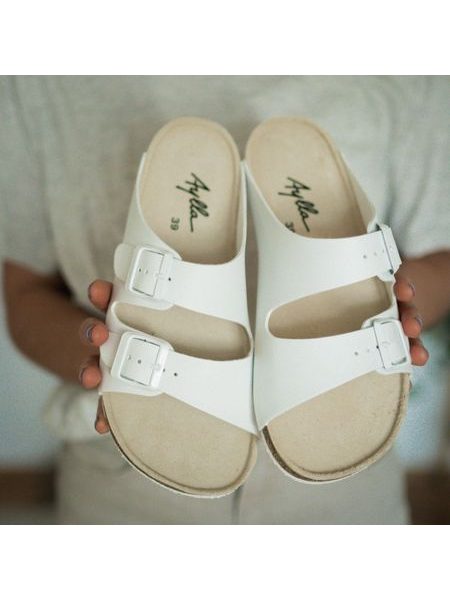 AYLLA THAK Bílé | Barefoot přezůvky