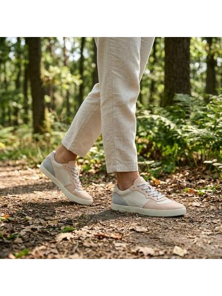 GROUNDIES® Nova GS1 Dámské Šedo Růžové | Dámské barefoot tenisky