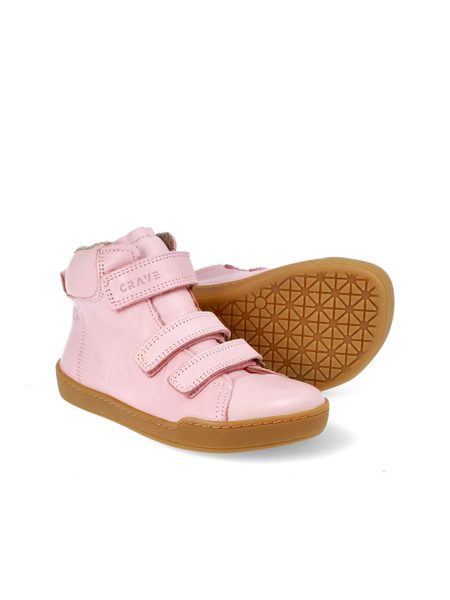 CRAVE SNOWFIELD Pink | Dětské zimní zateplené barefoot boty 3