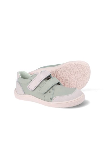 BABY BARE FEBO GO Grey Pink Asfaltico | Dětské barefoot tenisky