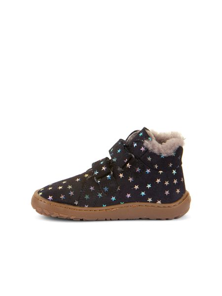 FRODDO ZIMNÍ FURRY Stars | Dětské zimní zateplené barefoot boty