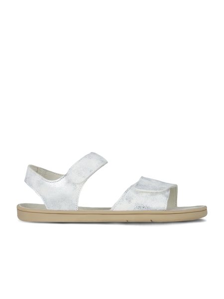 Sandálias barefoot de criança Be Lenka Miami Kids branco cintilante
