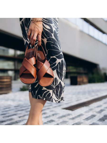 Dámské Barefoot Sandály GROUNDIES® Verona Tmavě Hnědé Vegan