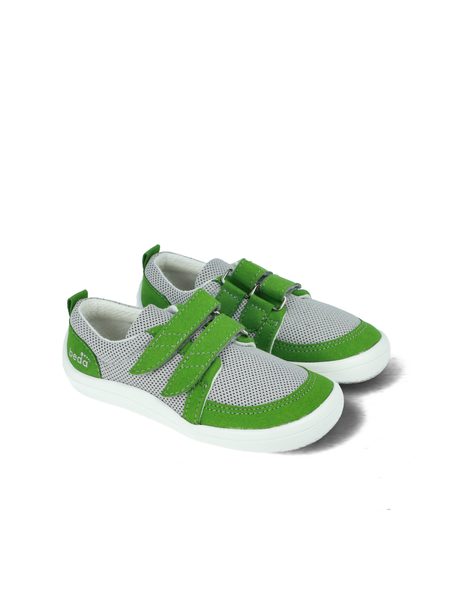 BEDA TENISKY BF 0001/TEX/W/D TEX JIMMY Green | Dětské barefoot tenisky
