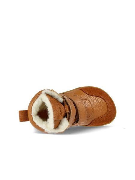 Botas barefoot de inverno de criança RAYVE LAHTI castanho conhaque