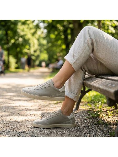 Barefoot Tenisky GROUNDIES® Panama Soft Šedé
