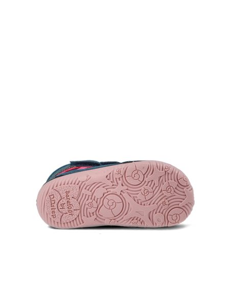 D.D.STEP W073-52306C Tmavě Modrá | Dětské zimní zateplené barefoot boty