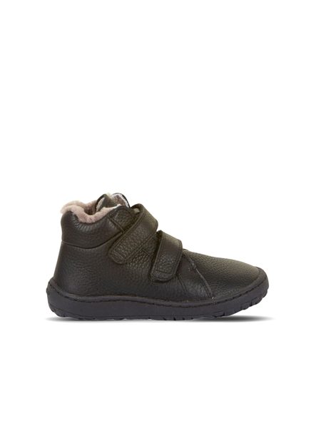 FRODDO KOTNÍČKOVÉ ZIMNÍ FURRY Black | Dětské zimní zateplené barefoot boty