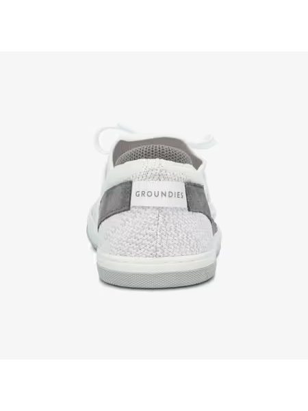 Barefoot Tenisky Slip-On Boty GROUNDIES® Osaka Bílo Šedé