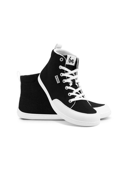 Barefoot bokacsizma Be Lenka Rebound High Top fekete/fehér