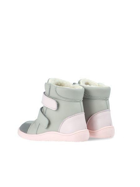 BABY BARE FEBO WINTER Grey Pink Asfaltico | Dětské zimní zateplené barefoot boty 3