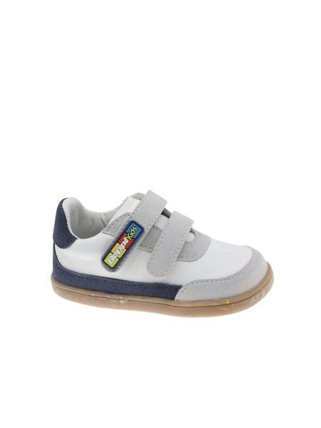 Dětské Barefoot Tenisky BEPPI SAPATO CASUAL BABY bílo šedé