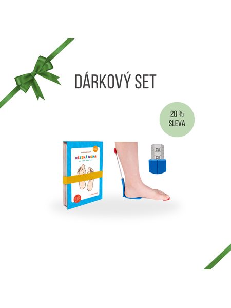 DÁRKOVÝ SET PRO ZDRAVOU DĚTSKOU NOŽKU Měřidlo PLUS12 a Cvičební karty