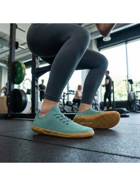 Barefoot Tenisky GROUNDIES® Active Knit Tyrkysové
