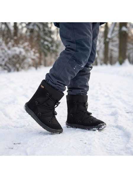Kinder-Barfußstiefel FRODDO ZIMNÍ TEX TRACK WOOL Schwarz