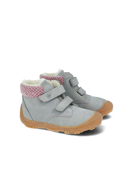 RICOSTA NICO Frost/Rose | Dětské zimní zateplené barefoot boty
