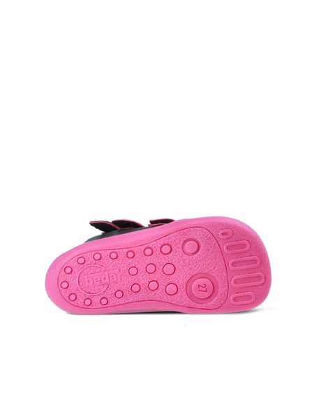 BEDA ZIMNÍ VYŠŠÍ EL Black/Pink | Dětské zimní zateplené barefoot boty