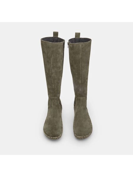 BAŤA KOZAČKY Semiš | Dámské barefoot kozačky