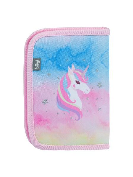 BAAGL Školní penál jednopatrový Rainbow Unicorn