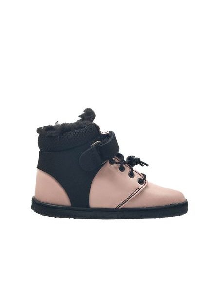 Dětské Barefoot Zimní boty PEGRES BF40 0.1 růžové