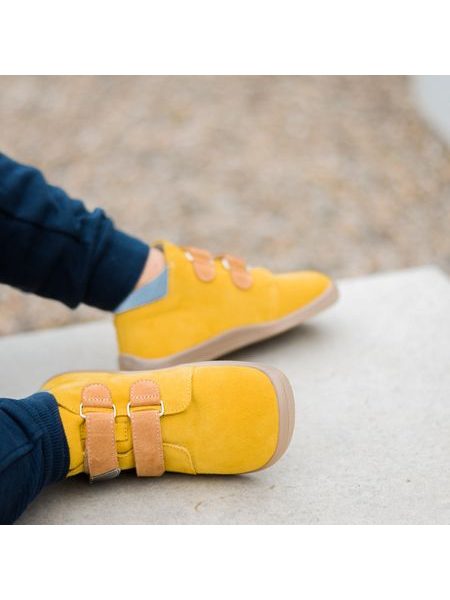 BEDA CELOROČNÍ VELUR MAURO Yellow - užší kotník 6