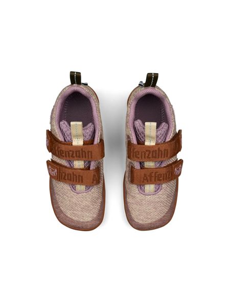 AFFENZAHN SNEAKER KNIT HAPPY CAT Light Pink | Dětské barefoot tenisky