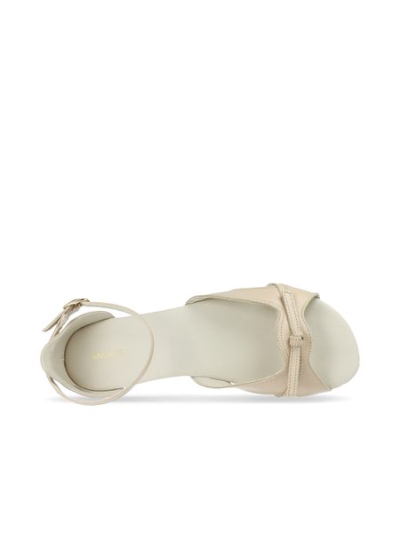 ANGLES NISA Beige | Dámské barefoot sandály