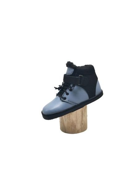 Dětské Barefoot Zimní boty PEGRES BF40 0.1 modré